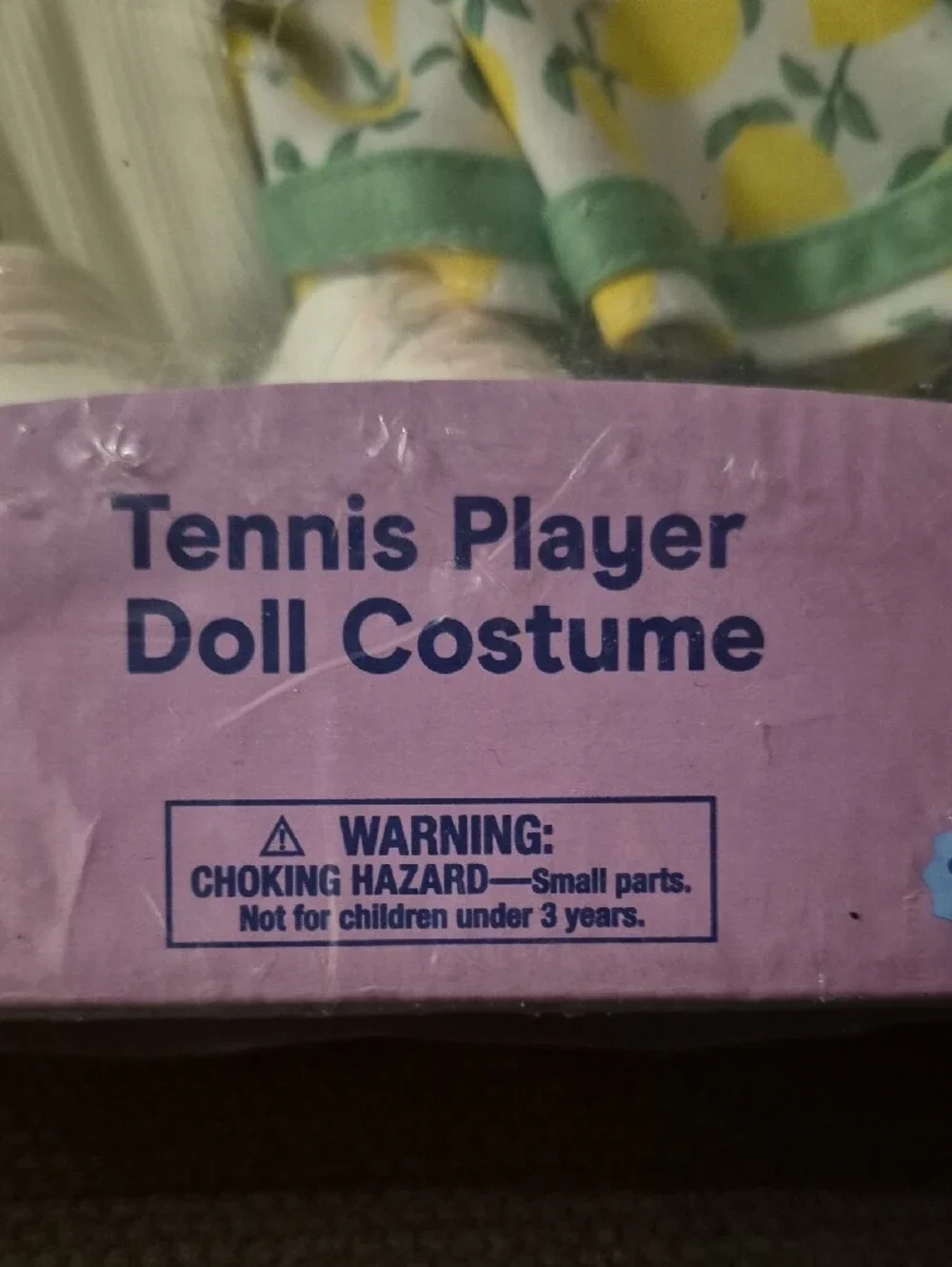 Kids Tennis Player Doll Outfit in White, Green & Yellow Doll 14